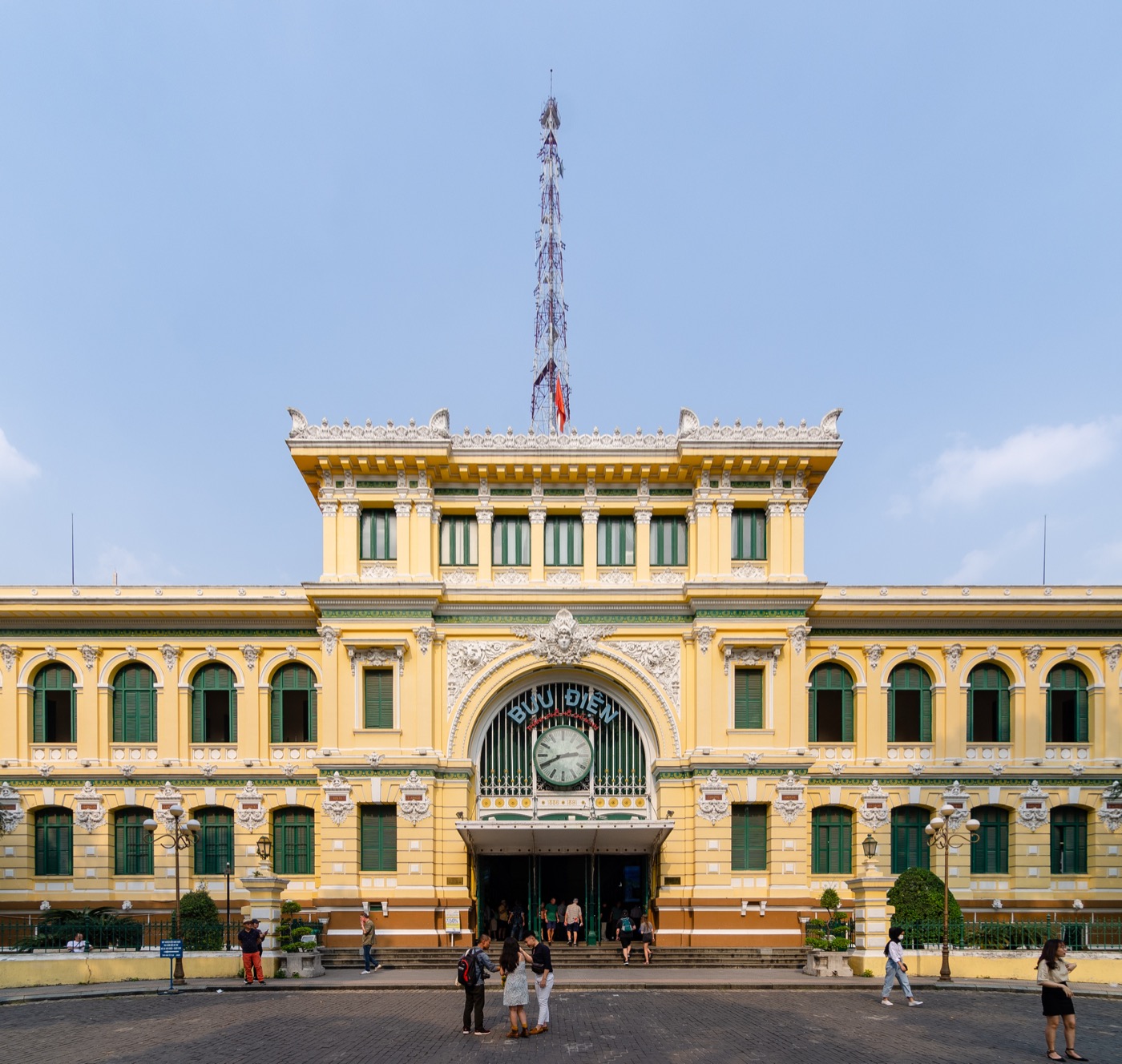 Exterior of the Central Post Office in Ho Chi Minh City