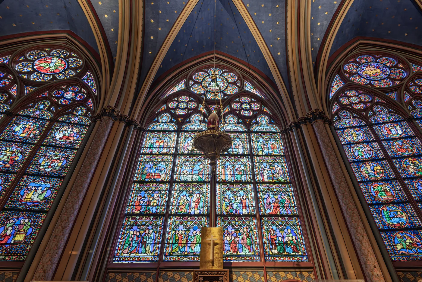 Reopened Notre-Dame interior in Paris