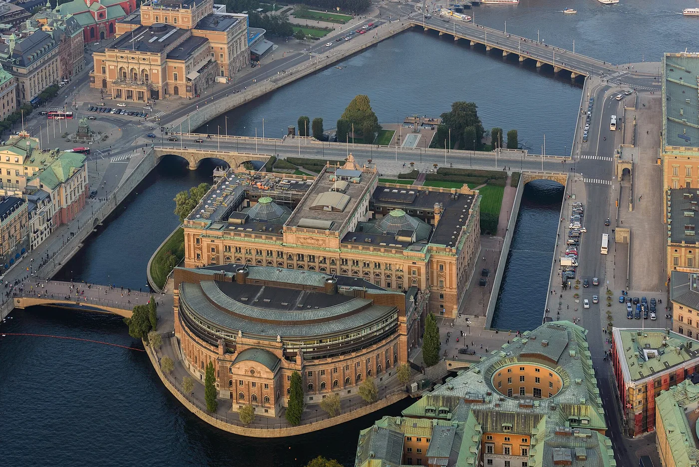Historic Stockholm waterfront buildings near Gamla Stan